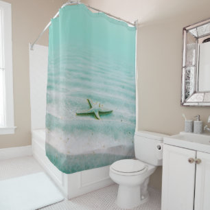 Starfish Ocean Summer Tropical Beach Vacation Shower Curtain