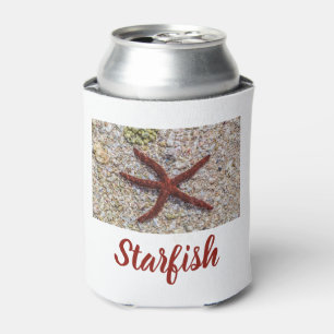 Starfish Ocean Vintage Beach Retro Souvenir Can Cooler