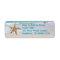 Starfish Ocean Water Holiday Return Address Labels