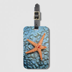 Starfish On A Coral With Polips Luggage Tag