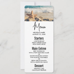 Starfish on a Sandy Beach Photograph Invitation