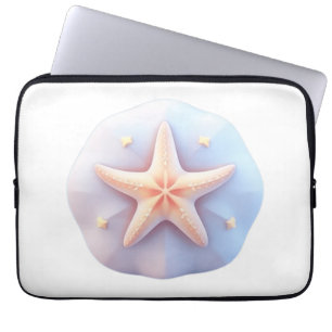 Starfish on a Unique-Shaped Stone Laptop Sleeve