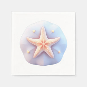 Starfish on a Unique-Shaped Stone Napkin