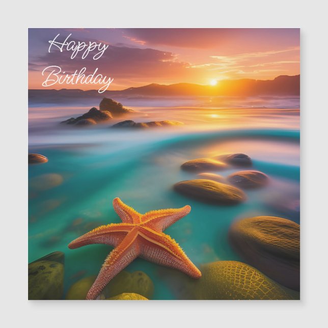 Starfish on beach at Dawn  (Front)