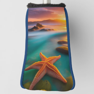 Starfish on beach at Dawn Golf Head Cover