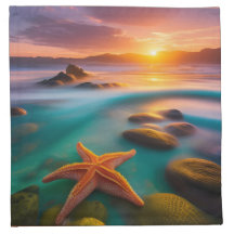 Starfish on beach at Dawn 