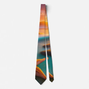 Starfish on beach at Dawn Tie