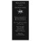 Starfish on Black, Tall Wedding Menu Card