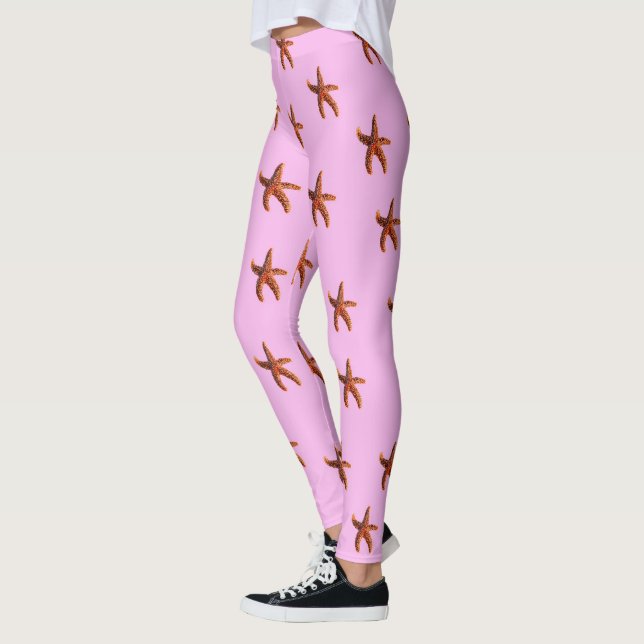 Starfish on pink leggings (Left)