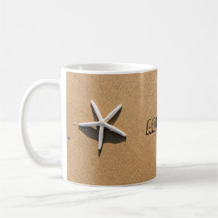 Starfish on Sandy Beach Coffee Mug