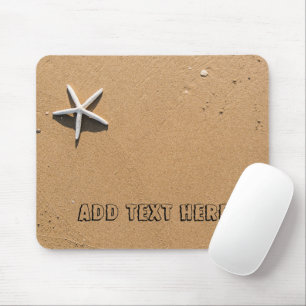 Starfish on Sandy Beach Mouse Mat