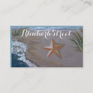 "Starfish on Slate" business card