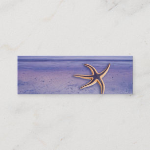 Starfish on the beach mini business card