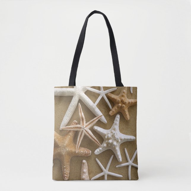 Starfish On The Sand Tote Bag (Front)