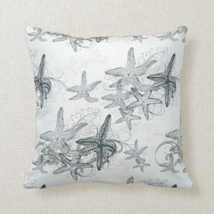 Starfish On The Sea Pattern Cushion
