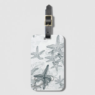 Starfish On The Sea Pattern Luggage Tag