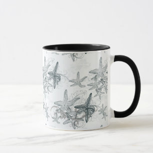 Starfish On The Sea Pattern Mug