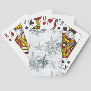 Starfish On The Sea Pattern Playing Cards