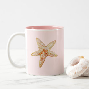 Starfish Painting Orange Art Mug