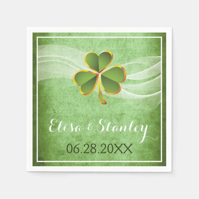 Starfish pair and veil turquoise beach wedding napkin (Front)