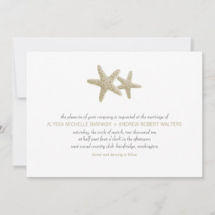 Starfish Pair Wedding Invitation