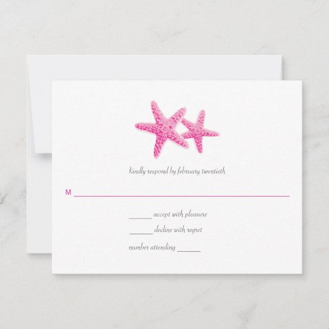 Starfish Pair Wedding Response (Front)