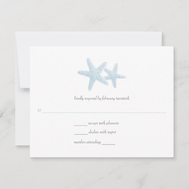 Starfish Pair Wedding Response (Front)