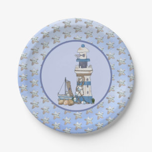 starfish  paper plate