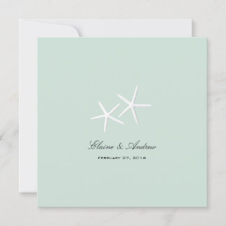 Starfish Passion Custom Beach Wedding Invitations