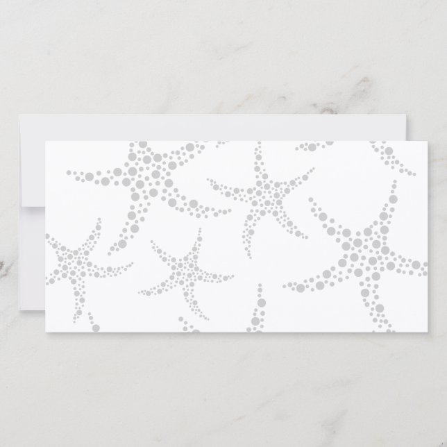 Starfish Pattern in Light Grey and White (Front)