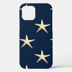 Starfish pattern on Solid Background  iPhone 12 Case