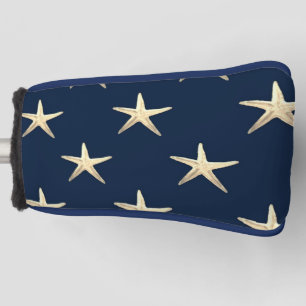 Starfish pattern on Solid Background Golf Head Cover
