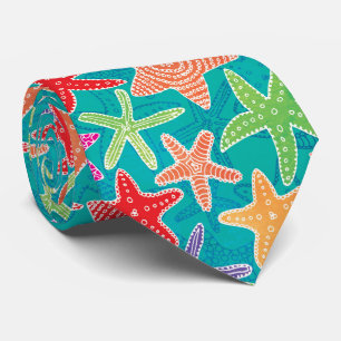 Starfish Pattern Tie