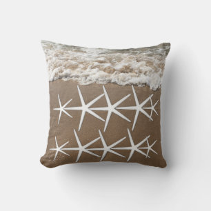 Starfish Patterns Sandy Beach Ocean Nautical Cute Cushion