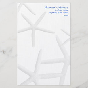Starfish Personalised Beach Theme Writing Paper