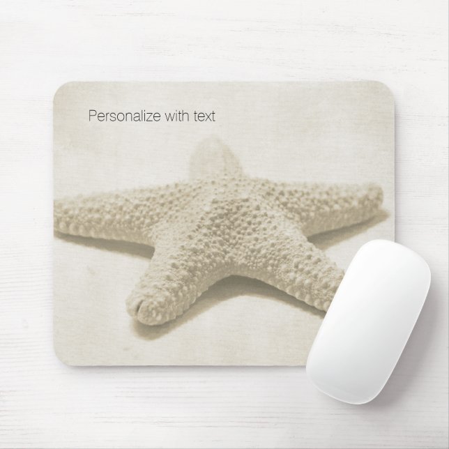 Starfish Personalised Mouse Mat (With Mouse)