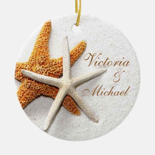 Starfish Personalised Ornament (Front)
