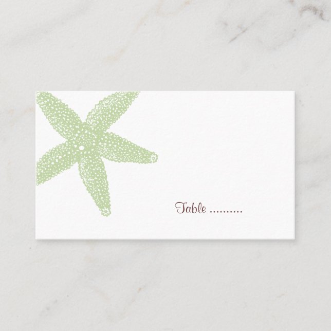 Starfish Place Card (Front)