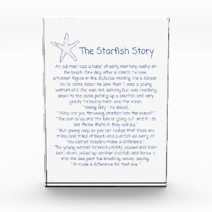 Starfish poem, the Starfish story, Foster mum gift Photo Block