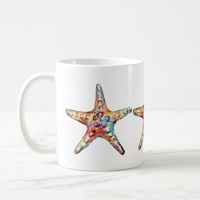 Starfish Rainbow Coffee Mug (Left)