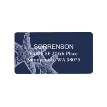 Starfish Return Address Label