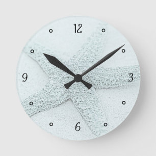 Starfish Round Clock