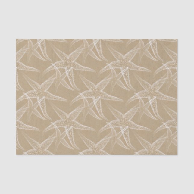 Starfish Sand Beach Tissue Paper (Front)