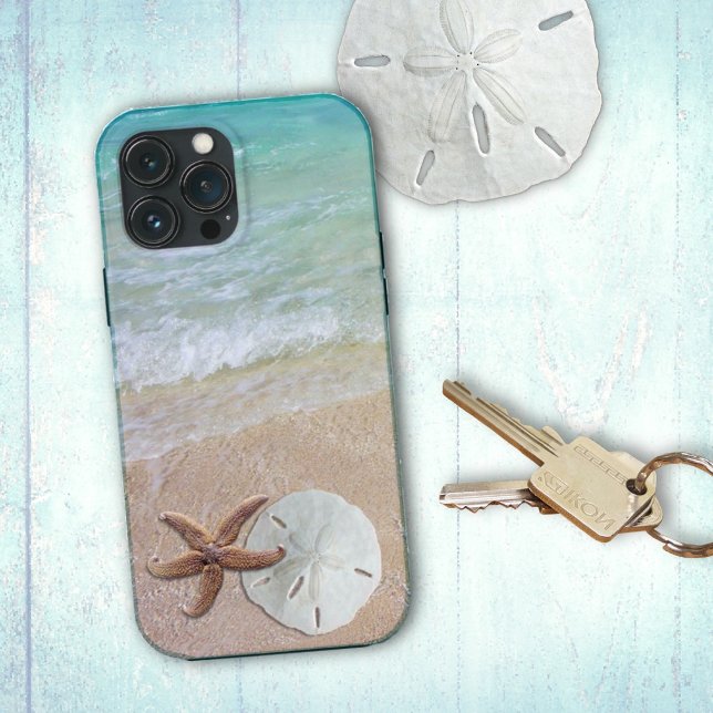 Starfish Sand Dollar Beach Scene iPhone Case (Creator Uploaded)