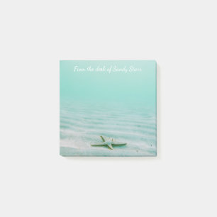Starfish & Sand Nautical Aqua Water Tropical Beach Post-it Notes