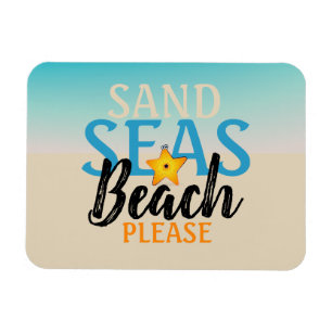 Starfish Sand Seas Beach Magnet