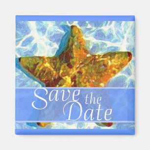 Starfish Save the Date Magnet