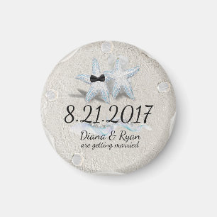 Starfish Save the Date Magnet