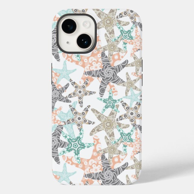 Starfish Seamless Pattern Case-Mate iPhone Case (Back)