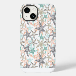 Starfish Seamless Pattern iPhone 14 Case